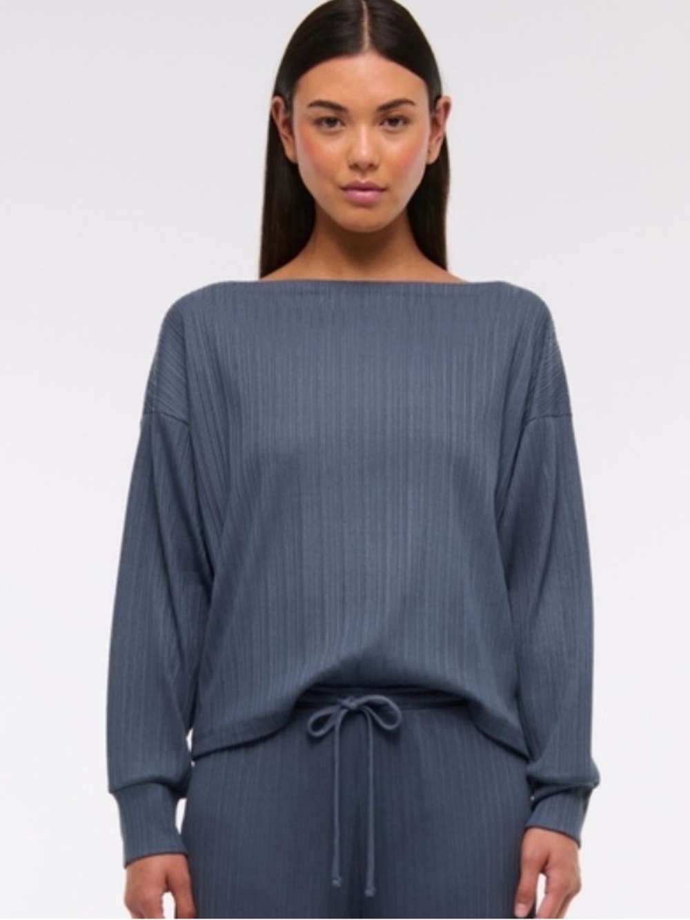 Abercrombie & Fitch Long Sleeve Wide Rib Top Size Small
